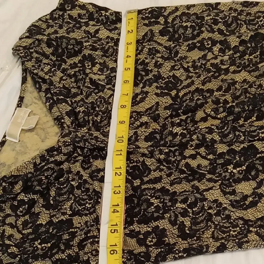 Michael Kors Women's Size XS Elegant Black Lace Top. Office. Evening out